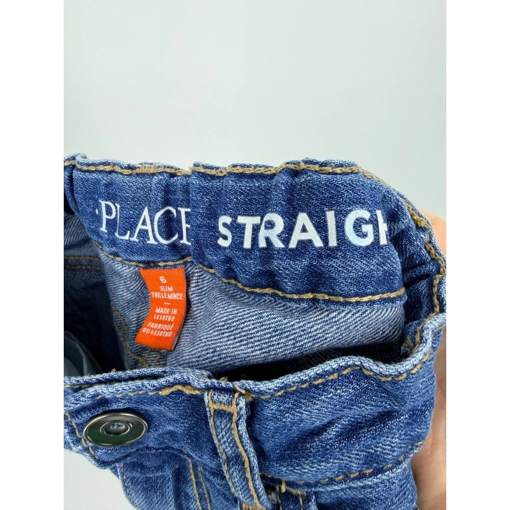 Childrens Place Boys Size 6 Slim Straight Leg Jeans Medium Wash Blue Denim